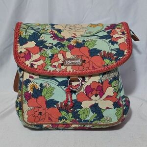 Sakroots Floral Canvas Backpack & Crossbody 2 In 1